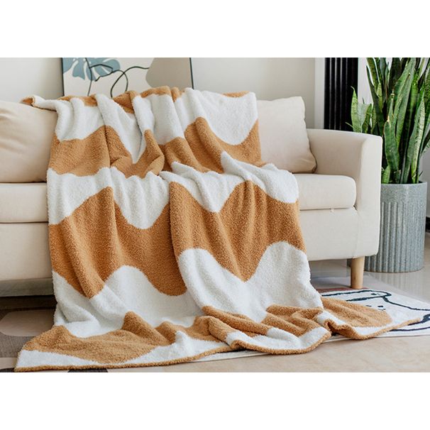 Knitted Blanket Sofa Blanket Leisure Shawl Cover Blanket Office Lunch Break Blanket Homestay Decorative Blanket_maomaolike.com