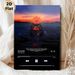 Sad Sun Themed Painting Poster, Surreal Vibrant Dusk Scene Poster, Melancholic Artistic Design, Ideal For Bedroom & Living Room Wall Decor_maomaolike.com