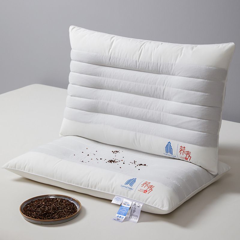 100% Cotton Layered Natural Buckwheat Traction Core Protection Support Cervical Hotel Homestay Home Single Pillow Wholesale_maomaolike.com