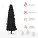 7ft Pencil Christmas Tree, Unlit Artificial Christmas Tree Slim Douglas Fir Xmas Tree With Realistic Branches, Halloween Tree With 818 Tips, Black_maomaolike.com