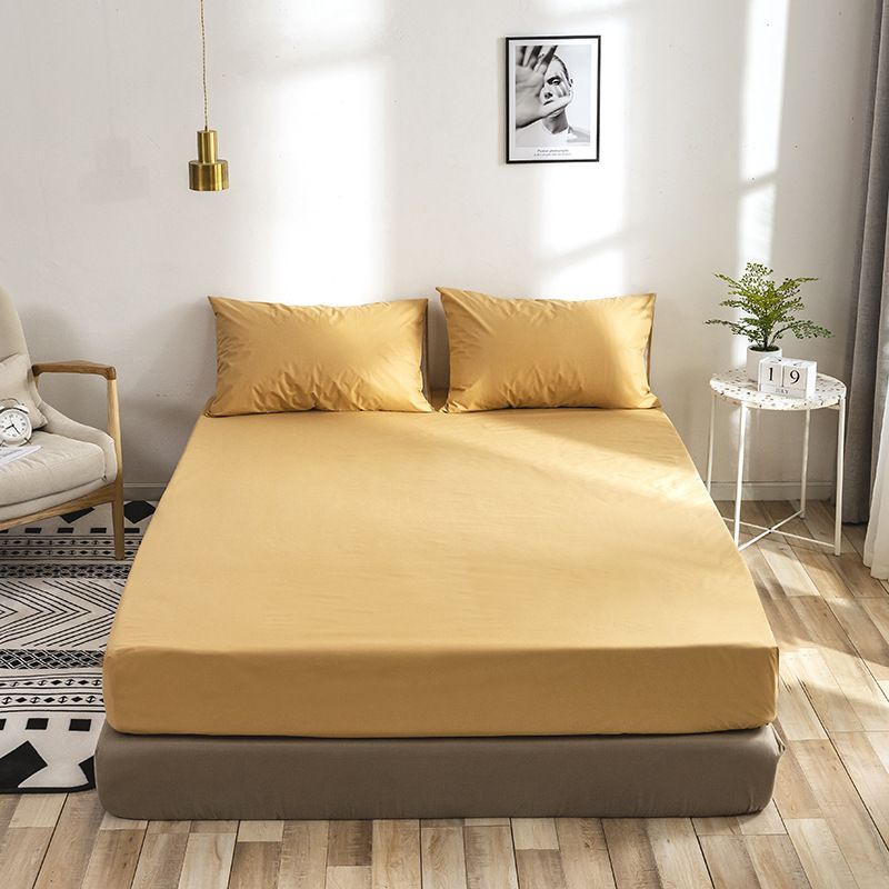 Waterproof Mattress Cover, Machine Washable Solid Color Sanded Mattress Protector_maomaolike.com