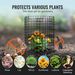 VEVOR 6 Pack Plant Protector From Animals 12.6'' Dia. X 14'' H Metal Plant Cage_maomaolike.com