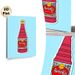 Rooh Afza Beverage Painting Poster, Vibrant Cartoon-style Illustrated Drink Bottle Poster, Nostalgic Cheerful Decor Ideal For Kitchen, Dining Area_maomaolike.com