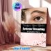 Eyebrow Threading Painting Poster, Soft & Elegant Close-up Eye With Threading String & Cherry Blossoms Poster, Clear Beauty Service Reminder For_maomaolike.com