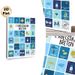 Breton Alphabet Painting Poster, Soft Blue-toned Flat Graphic Poster, Educational Regional Alphabet Print Ideal For Home Study, Living Room Decor_maomaolike.com