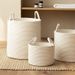 Woven Cotton Thread Basket Dirty Clothes Hamper Handheld Clothing Toy Storage Bin_maomaolike.com