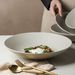 Vintage Hat Western Food Pasta Deep Cold Dish Restaurant Commercial Unglazed Ceramic Plate_maomaolike.com