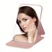 1Pc Portable Folding Makeup Mirror - Compact Handheld Vanity Plastic Frame, Ideal For Dorm Students & On-the-Go Beauty Needs, Travel-Friendly Design_maomaolike.com