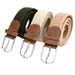 HOT No Holes Belt For Men Elastic Waistband Canvas Buckle Braided Mens Woven Stretch Straps_maomaolike.com