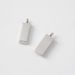 small silver brick pendant stainless steel keychain pendant titanium steel necklace pendant electroplated solid square_maomaolike.com