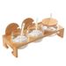 Glass Spice Jar Set Kitchen Seasoning Containers With Wooden Stand Salt Sugar Shakers Airtight Lids Easy Pour Design_maomaolike.com