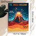 Anger Volcano Emotional Education Painting Poster, Vibrant Illustrated Volcano Scene Poster, Helps Recognize Anger And Hidden Feelings, Suitable For_maomaolike.com