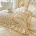 Princess Style Milk Velvet Set Four-Piece Double-Sided Coral Fleece Duvet Cover Flannel Quilted Bed Sheet_maomaolike.com