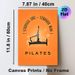 Pilates Themed Painting Poster, Warm Orange Minimalist Pilates Scene Poster, Inspirational "Stronger Core - Stronger Mind" Quote, Ideal For Home Gym_maomaolike.com