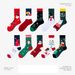 Unisex 4 pairs of Christmas stocking gift box set Santa Snowman cartoon cotton socks Christmas socks Christmas_maomaolike.com
