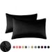 Silky Satin Pillowcases, Similar To Silk Pillowcase 2 Pack, Pillow Case For Sleeping Women With Envelope Closure, Gifts For Women Men_maomaolike.com