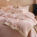 Thickened And Warm 5kg Heavy Milk Velvet Four-Piece Set Anti-Static American Floral Double-Sided Coral Fleece Bed Sheet Duvet Cove_maomaolike.com