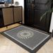 Living Room Rug Large Size Gorgeous Gold Frame Design Bedroom Rug Plush Thickened Machine Washable Thickened Underlay Interior Decorative Rug_maomaolike.com