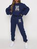 Women's Clothing Fashion Casual Digital Printed Flower Pants Suit Two Piece Suit_maomaolike.com