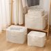 Tianshan Cotton Linen Zipper Storage Bag, Under Bed & Closet Organizer With Waterproof Lining_maomaolike.com