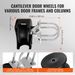 Sliding Gate Kit W/ U-Shaped Groove 4 Track Wheels/Cover For Cantilever_maomaolike.com