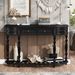 52''Modern And Contemporary Curved Console Table Sofa Table Entryway Table For Hallway Living Room With 4 Drawers And 1 Shelf_maomaolike.com