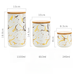Nordic Ceramic Kitchen Grain Food Storage Candy Coffee Tea Jar Sealed Box_maomaolike.com