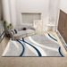 Living Room Rug Large Size Gorgeous Gold Frame Design Bedroom Rug Plush Thickened Machine Washable Thickened Underlay Interior Decorative Rug_maomaolike.com