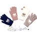 Heating Gloves 5-finger electric touch screen gloves Adult student jacquard bear paw pattern available in USB3 gear_maomaolike.com