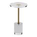 Clear Acrylic End Table, Acrylic Side Table With A Solid Base, 11.9 X 11.9 Inch Round Tabletop, 21.4 Inch High, For Coffee, Drink, Food, Snack Used In Living Room, Bedroom, And Study_maomaolike.com