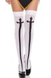 Unisex Halloween stockings Christmas stockings bow stockings Halloween party high socks nurse socks_maomaolike.com