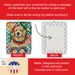 Golden Retriever Christmas Porcelain Ornament Christmas Tree Hanging Decorations For Home Christmas Holiday, Rectangle, Gift, Multicolor_maomaolike.com
