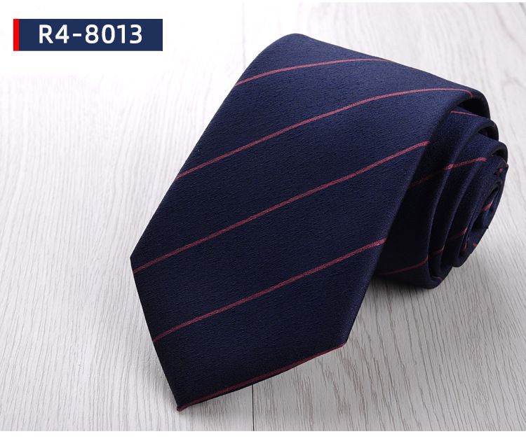Unisex 8cm tie Business formal men's striped jacquard hand tie for men_maomaolike.com