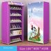 Yarifan Multi-Tier Shoe Rack With Dustproof Cover, Space-Saving Shoe Organizer For Dorm, School, Home, And Office_maomaolike.com