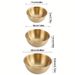 3pcs Stainless Steel Basin, Golden Cooking Mixing Baking Special Kitchen And Noodle Basin Salad Bowl_maomaolike.com