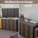 96 Gallon PE Wicker Outdoor Storage Box With 4 Wheels_maomaolike.com