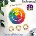 Color Wheel Painting Poster, Vintage-style Detailed Color Classification Chart Poster, Practical Color Theory Reference, Ideal For Art Studio, Home_maomaolike.com