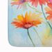 Gerbera Daisies In Watercolor Memory Foam Kitchen Mat Machine Washable Anti-Fatigue Mat Cushion Comfort Bath Mat Or Kitchen Rug_maomaolike.com