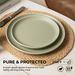 12-Piece Stoneware Dinnerware Sets With Mugs | Microwave & Dishwasher Safe | Non-Toxic Dinner Plates Bowls Set | Stackable Matte Glaze Kitchenware For 3_maomaolike.com