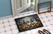 Pomeranian Spooky Halloween Doormat Front Door Mat Indoor Outdoor Rugs For Entryway, Non Slip Washable Low Pile, 24H X 36W_maomaolike.com