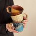 Vintage Style Ceramic Mug Japanese Household Kiln Change Water High-end Afternoon Tea Coffee Cup Men's Gift_maomaolike.com