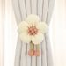 Linen Flower Tie Pin Binding Strap Japanese Style Homestay Adjustable Storage Rope_maomaolike.com