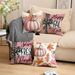 4Pcs Pillow Covers 18x18In Pink Pumpkin Maple Leaf Throw Cushion Cover Happy Fall Pillow Cushion Case For Thanksgiving Sofa Couch Bedroom Home Office Farmhouse Decorations_maomaolike.com