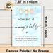 Baby Shower "How Big Is Mommy's Belly" Painting Poster, Soft Watercolor Onesie Design Poster, Interactive Game Sign For Baby Shower Party Events_maomaolike.com