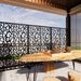 Metal Privacy Screens W3.8Ft X H6Ft Outdoor And Indoor Divider With Free Standing Decorative Privacy Screen For Balcony Patio Garden Room Divider, Black Bird Shape_maomaolike.com