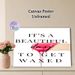 Waxing Quote Painting Poster, Elegant Typographic Design With Pink Wax Applicator Poster, Charming Decorative Piece Ideal For Beauty Salons, Spas_maomaolike.com