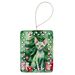 Devon Rex Cat By The Christmas Tree Porcelain Ornament Christmas Tree Hanging Decorations For Home Christmas Holiday, Rectangle, Gift, Multicolor_maomaolike.com