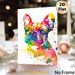 French Bulldog Painting Poster, Vibrant Watercolor Splatter-style Dog Portrait Poster, Eye-catching Artistic Decor Ideal For Living Room, Bedroom And_maomaolike.com