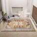 Living Room Rug Large Size Rug Abstract Geometric Pattern Bedroom Rug Plush Pile, Washable Thickened Underlay Bedside Rug Home Decor Rug_maomaolike.com