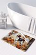 Brittany Fall Kitchen Pumpkins Memory Foam Kitchen Mat Machine Washable Anti-Fatigue Mat Cushion Comfort Bath Mat Or Kitchen Rug_maomaolike.com